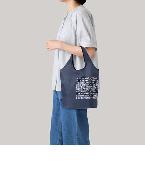 ロゴ抗菌保冷ショッピングラップバッグM