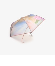 フラワー&スカイクリア折りたたみ傘 雨傘