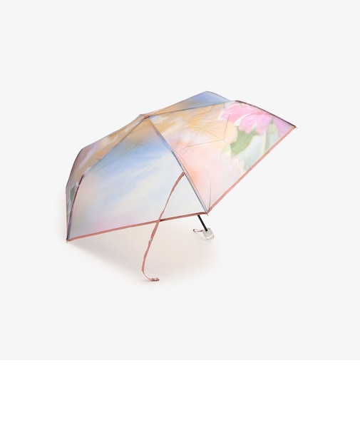 フラワー＆スカイクリア折りたたみ傘 雨傘