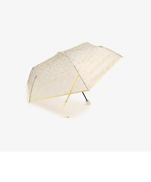 小花クリア折りたたみ傘 雨傘