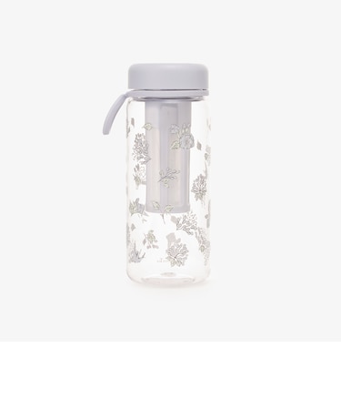 フラワーアート茶漉し付きクリアボトル 550ml