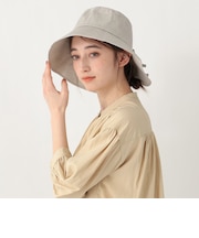 細リボンツバ広UVハット