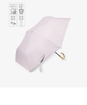 【UVカット率・遮光率100%生地使用】ロゴ刺繍晴雨兼用折りたたみ傘 日傘