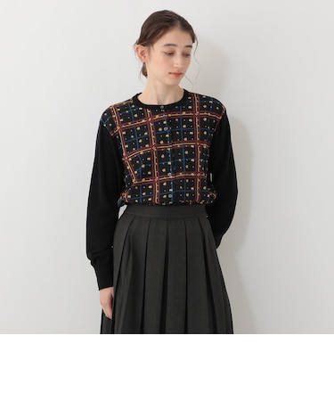 【45周年限定】クルーネックカーディガン/リバティプリント/Afternoon Tea Original Tartans
