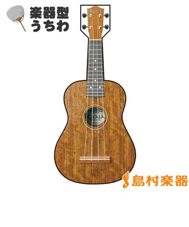 UTW-KU3S 楽器型うちわ 【ウクレレタイプ】