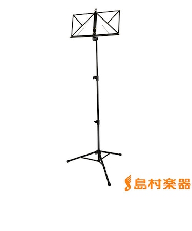 KB381F 譜面台　ブラック　アルミ製　【折りたたみ】