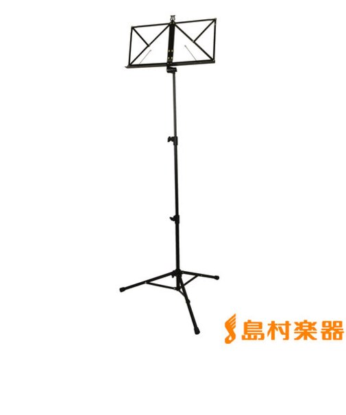 KB381F 譜面台　ブラック　アルミ製　【折りたたみ】