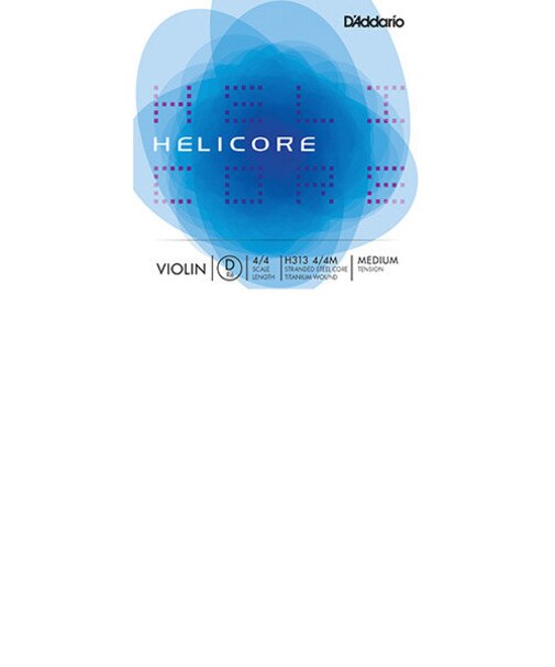 H313 4/4M バイオリン弦 ヘリコア Helicore Violin String 4/4スケール ミディアムテンションD線【バラ弦1本】