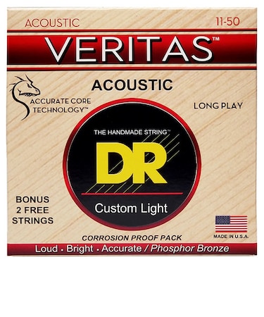 VERITAS VTA-11 Custom Light 011‐050 アコースティックギター フォスファーブロンズ弦【ディーアール ヴェリタス】