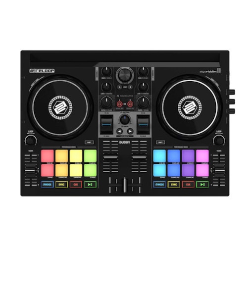 BUDDY Apple music対応 djay専用2チャンネルDJコントローラー 持ち運びに便利！