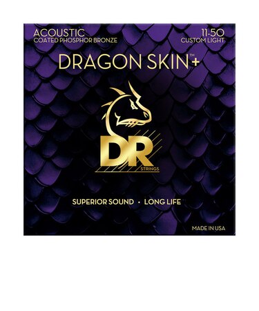 DRAGON SKIN+ フォスファーブロンズ カスタムライト 011-050 アコースティックギター弦