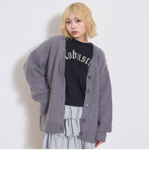 【LTXC】シャギーオーバーカーディガン