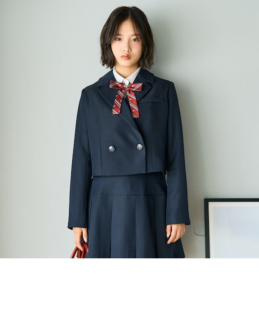 【卒服・セレモニー】エンブレムつきボレロジャケット