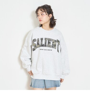 【LTXC】【裏起毛】柄ロゴアップリケプルオーバー
