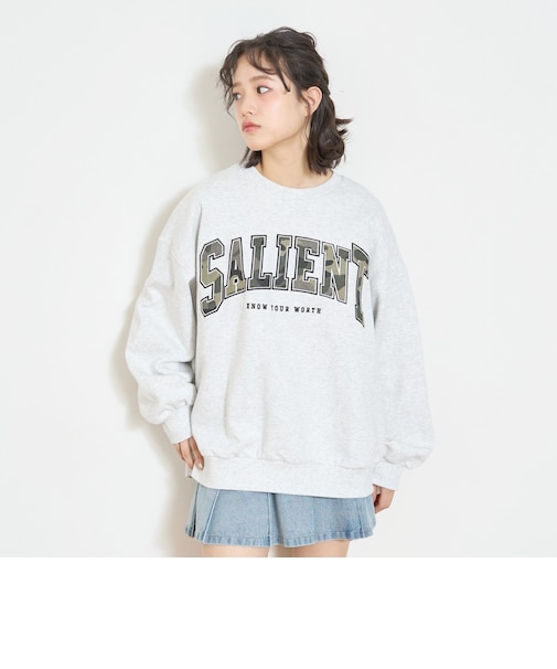 【LTXC】【裏起毛】柄ロゴアップリケプルオーバー