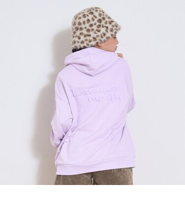 【秒かわトップス】【LTXC】ロゴ発泡パーカ