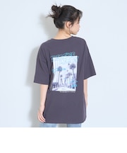 【綿100%】バックフォトルーズ半袖T