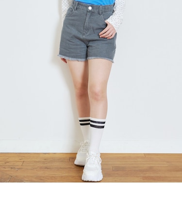 【7day】【GOODPRICE】裾フリンジショートパンツ