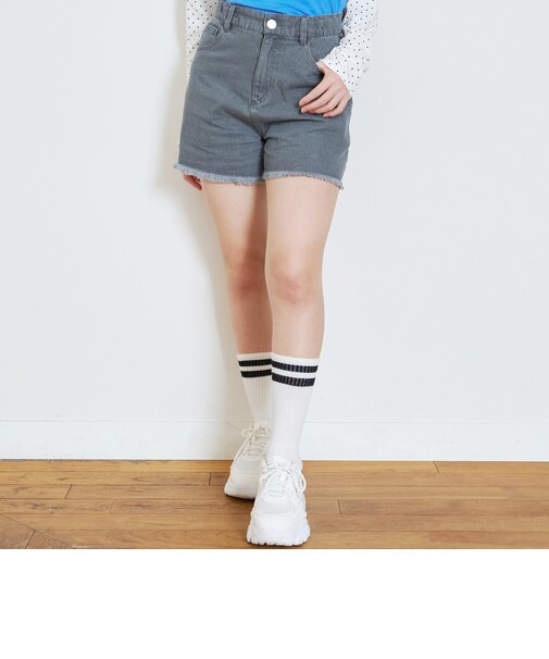 【7day】【GOODPRICE】裾フリンジショートパンツ