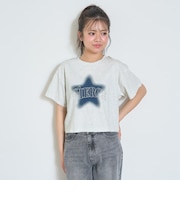 【LTXC/綿100%/GOODPRICE】スターモチーフスプレー半T