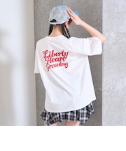 【綿100%/GOODPRICE】プックリバックロゴルーズ半T