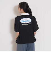 【7days】ハーフジップ半袖Tシャツ