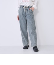 【ME DENIM/ストレッチ/吸水速乾】サマ見えイージープルオンパンツ