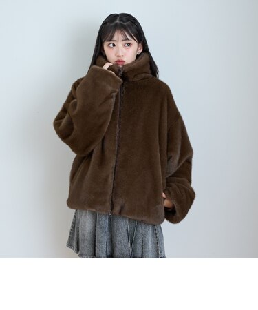 ダブルジップファーブルゾン