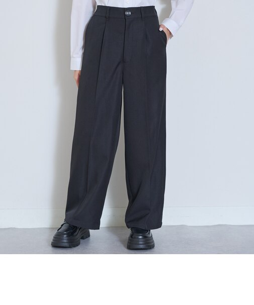 【卒服・セレモニー・フレッシャーズ】タックワイドパンツ