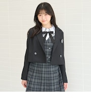 【卒服・セレモニー・フレッシャーズ】エンブレムつきボレロジャケット