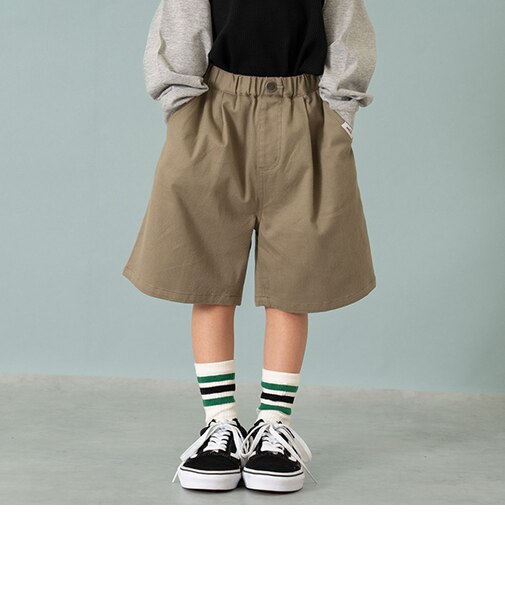 チノワイドハーフパンツ