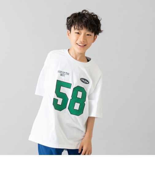 【綿100%】ナンバリングワイド半袖Tシャツ