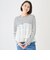 オーガンジードッキング長袖Tシャツ