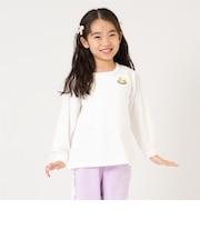 【365D.】ワンポイント刺しゅうAライン長袖Tシャツ