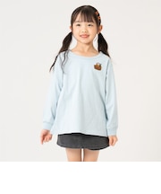 【365D.】ワンポイント刺しゅうAライン長袖Tシャツ