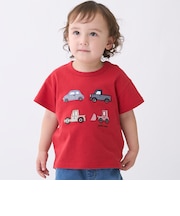 【リンク】ヨット/車アップリケ半袖Tシャツ
