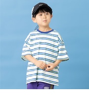 【365D.】アソートボーダーワイド半袖Tシャツ