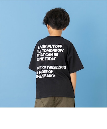 【綿100】【365D.】メッセージバックBIGロゴ半袖Tシャツ