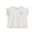 【プティプラ】アルファベット袖フリルTシャツ