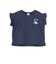 【プティプラ】アルファベット袖フリルTシャツ