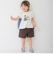 ウオッシュ加工ハートポケットショートパンツ