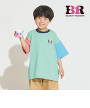 【サーティワン アイスクリーム】ワイドシルエットマルチカラーバックプリントTシャツ