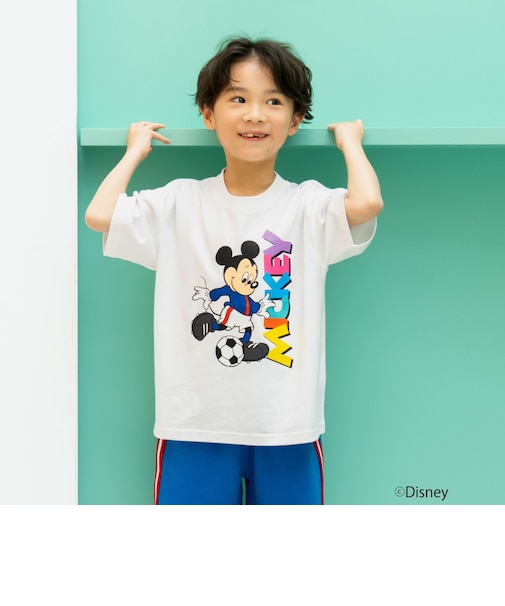 【親子リンク】【Disney】サッカー半袖Tシャツ
