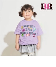 【サーティワン アイスクリーム】ワイドシルエットステッカー風プリントTシャツ