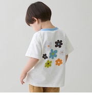【接触冷感】ネップグラフィック半袖Tシャツ