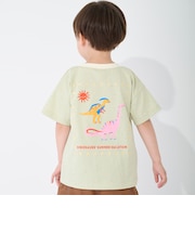 【接触冷感】ネップグラフィック半袖Tシャツ