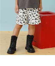 のびっとカットツイル柄ショートパンツ