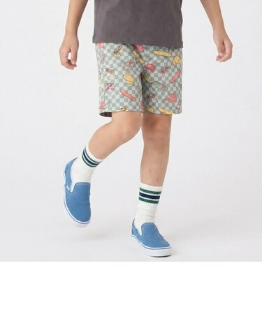 のびっとカットツイル柄ショートパンツ