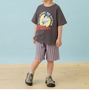 のびっとカットツイル柄ショートパンツ