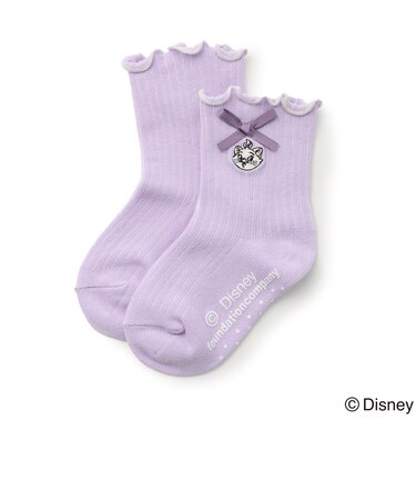 【Disney】リボン付き刺しゅうソックス
